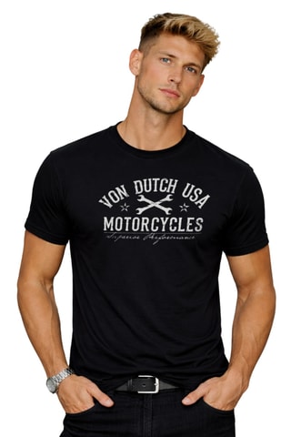 T-shirt regular Log5 - Blanc et noir