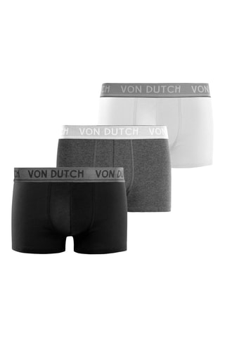3 boxers Original - Gris et noir