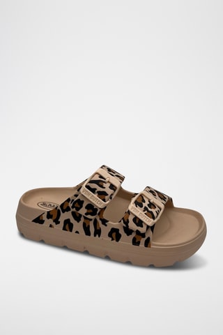 Mules Vifa - Beige et kaki