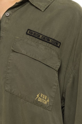 Chemisier regular Army - Kaki et noir
