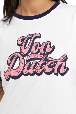 T-shirt regular Groovy - Blanc et rose