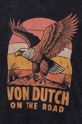 T-shirt regular Eagle - Noir et orange