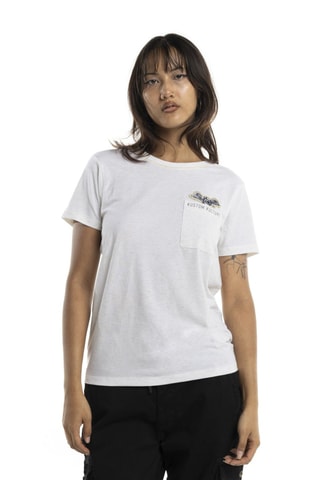 T-shirt oversize Strass - Blanc