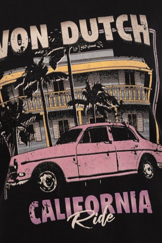 T-shirt relaxed Motel - Noir et rose