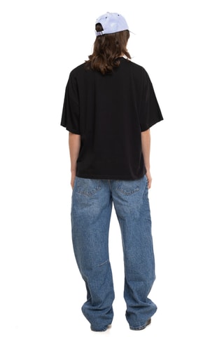 T-shirt relaxed Motel - Noir et rose