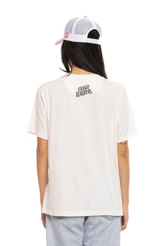 T-shirt oversize Sun - Blanc et violet