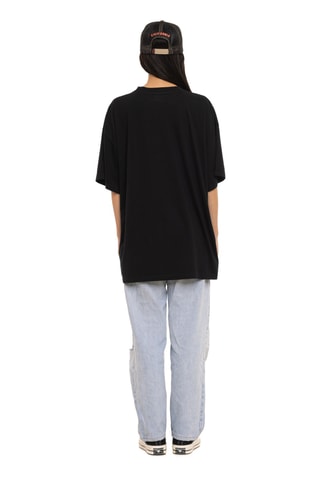 T-shirt oversize Studio - Beige et noir