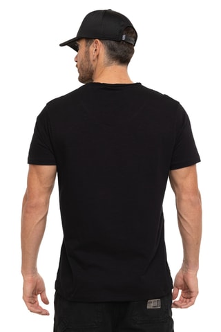 T-shirt regular Ron - Beige et noir