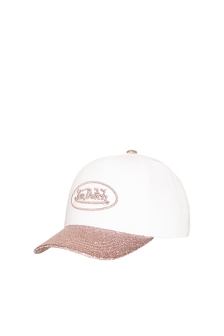 Casquette Glitter - Blanc et rose