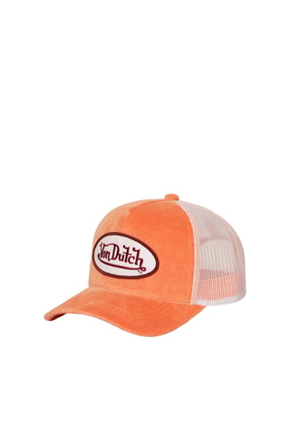Gorra bimateria Kylie - Burdeos y naranja