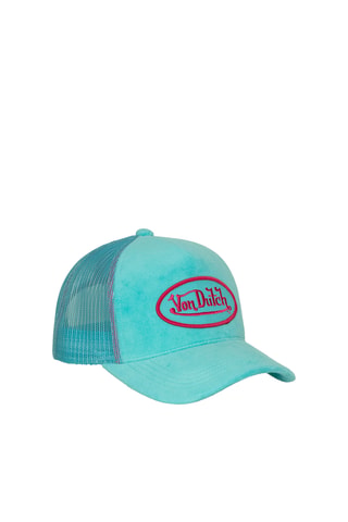 Gorra bimateria Kylie - Azul y rosa