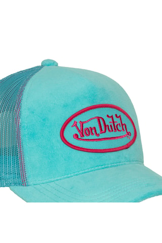 Gorra bimateria Kylie - Azul y rosa