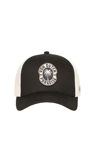 Gorra bimateria Palmier - Blanco y negro