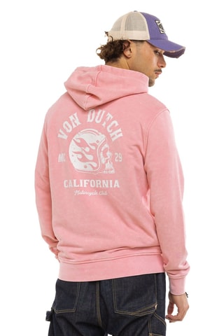 Sweat à capuche Mattia - Blanc et rose