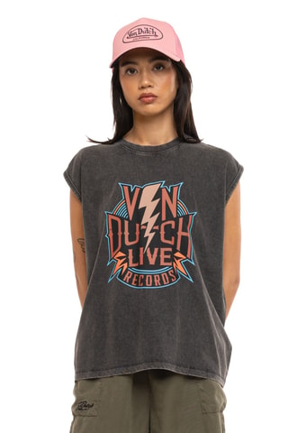 Camiseta Record - Gris y naranja