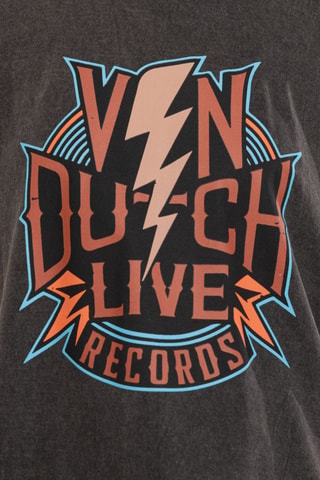 Camiseta Record - Gris y naranja