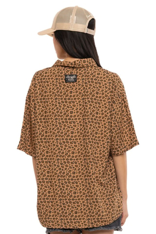 Chemisier oversize Bestial - Marron et noir