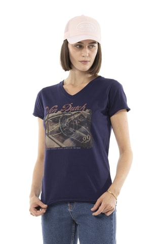 T-shirt Vintage - Bleu et rose