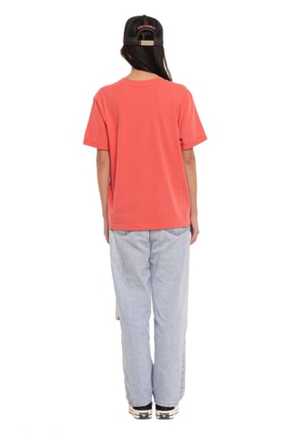 T-shirt regular Wash - Corail et jaune