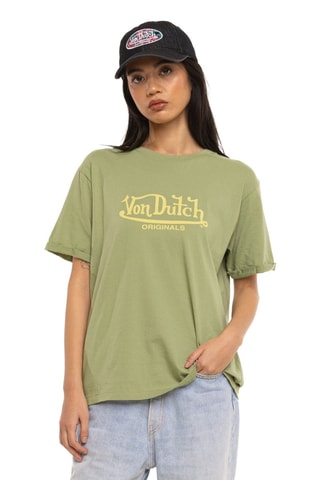 T-shirt regular Wash - Beige et vert