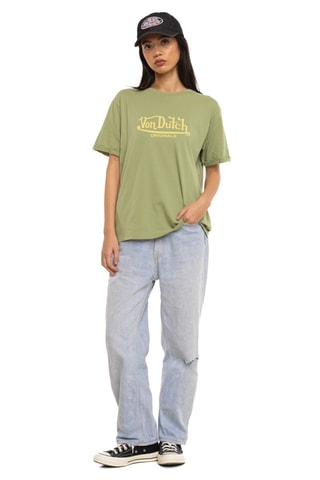 T-shirt regular Wash - Beige et vert