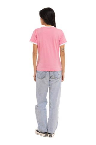T-shirt regular Groovy - Blanc et rose