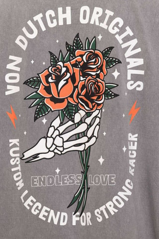 T-shirt relaxed Hand - Blanc et gris
