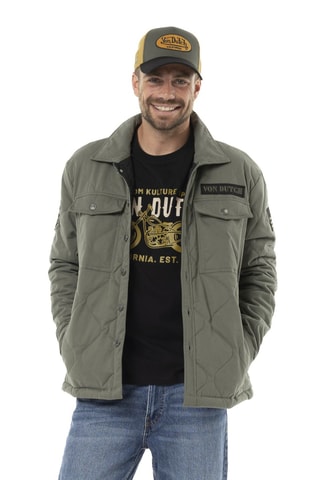 Doudoune regular Harper - Kaki et noir