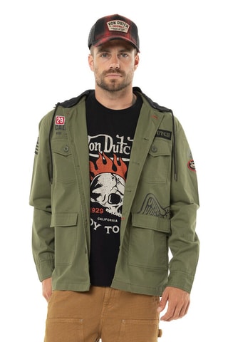 Veste à capuche Revolt - Kaki et noir
