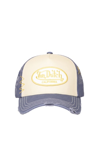 Gorra bimateria Used - Beige y azul