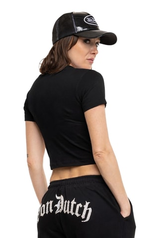 Crop top Rud - Noir et rose