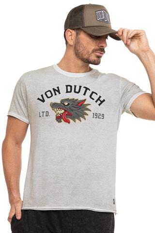 T-shirt regular Wild - Gris et kaki