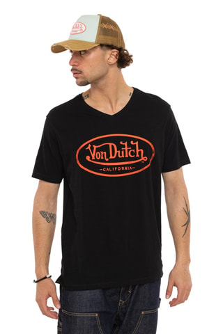 T-shirt regular Tyron - Noir et rouge