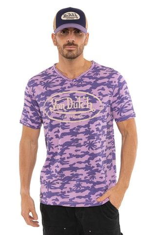 T-shirt regular Ron - Rose et violet