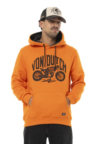 Sweat à capuche Spirit - Noir et orange