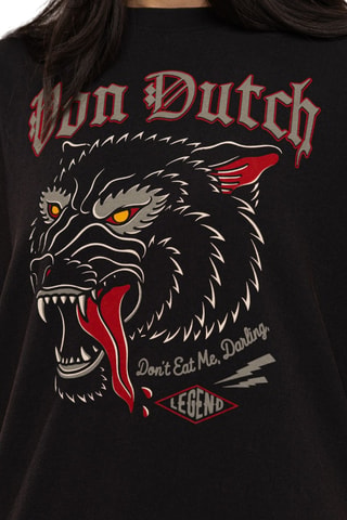 T-shirt regular Wolf - Gris et noir