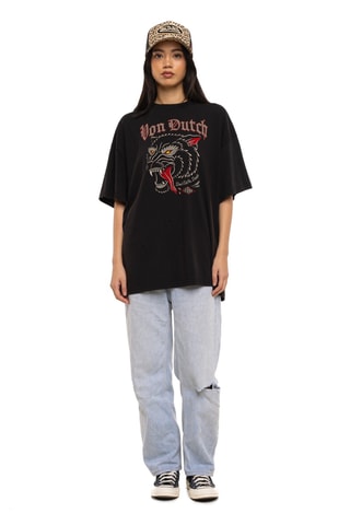 T-shirt regular Wolf - Gris et noir