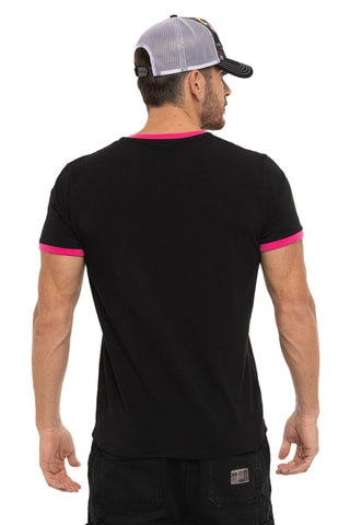 T-shirt Blast - Noir et rose