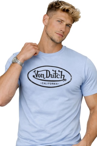 T-shirt regular Slub - Bleu et noir
