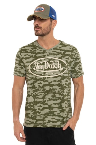 T-shirt regular Ron - Kaki et vert