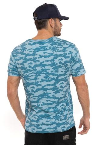 T-shirt regular Ron - Bleu et vert