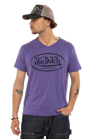 T-shirt regular Ron - Noir et violet