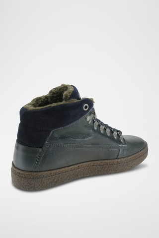 Hoge Gevoerde Sneakers - Blauw