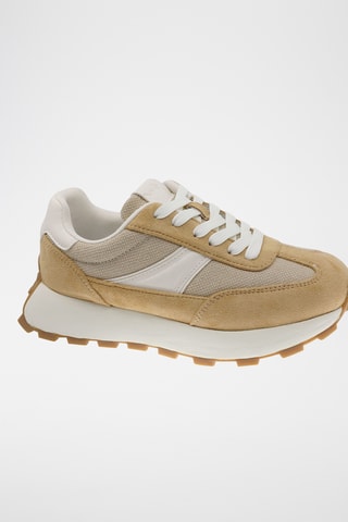 Leren Sneakers - Camel