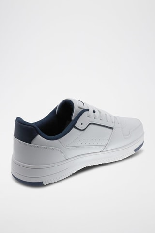 Sneakers - Wit en marineblauw