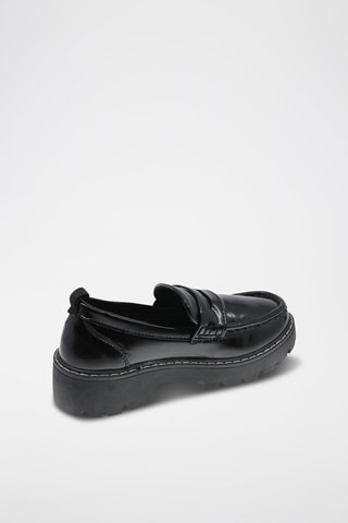 Platform Mocassins - Zwart