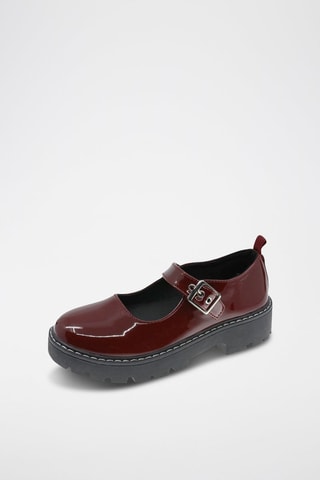 Mary Janes met Plateauzool - Rood