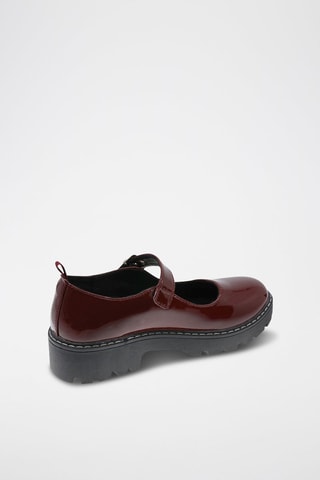 Mary Janes met Plateauzool - Rood