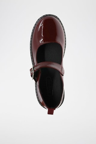 Mary Janes met Plateauzool - Rood