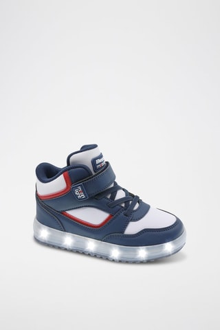 Hoge Sneakers - Wit, rood en blauw